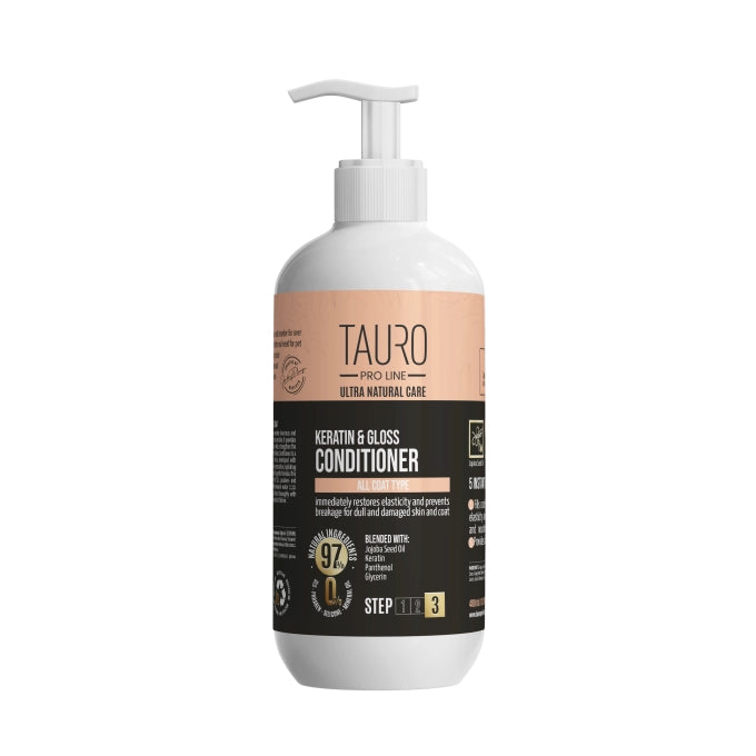 TAURO PRO LINE ケラチンコンディショナー 400ml 全犬種用