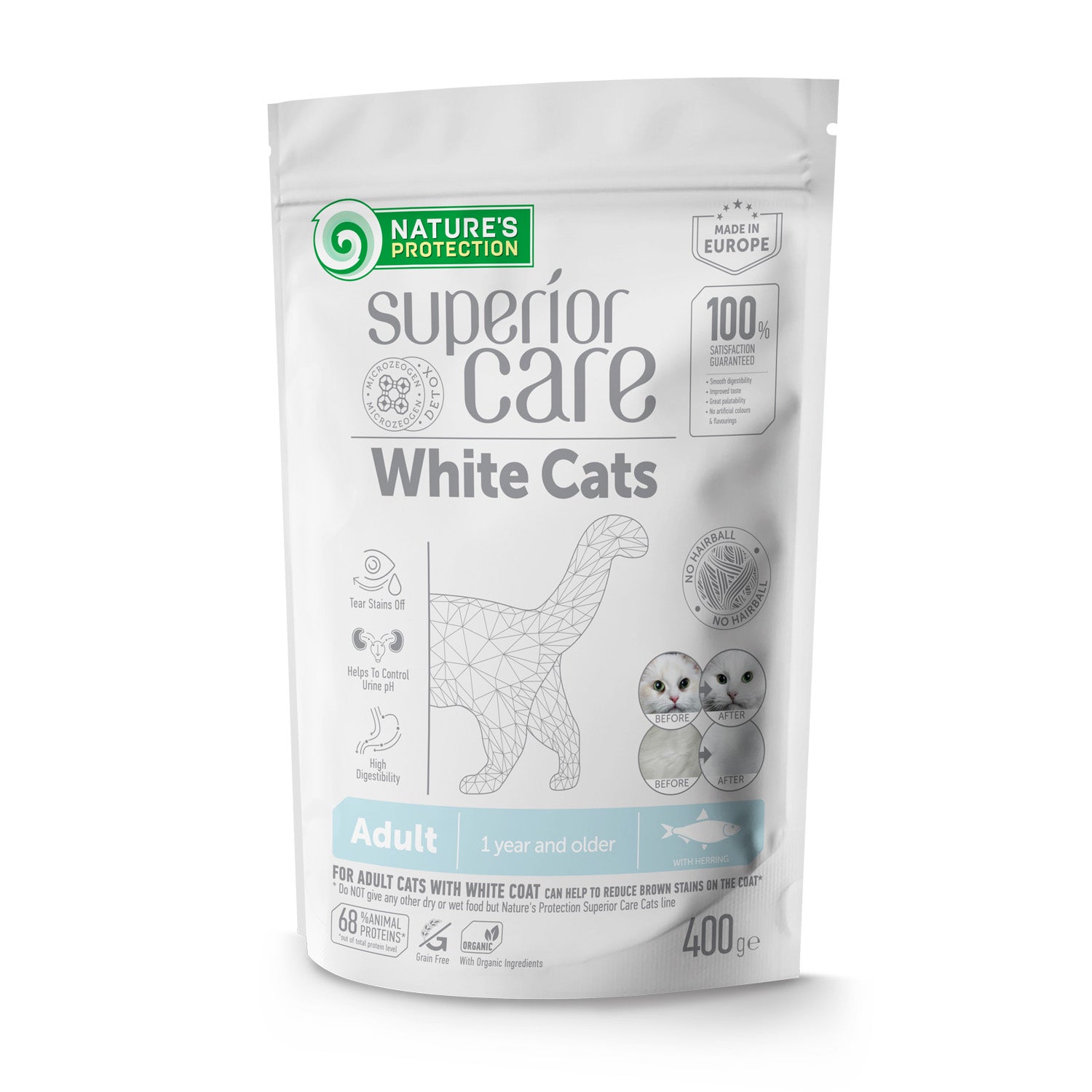 全猫種対応 ホワイトキャットアダルト 400g