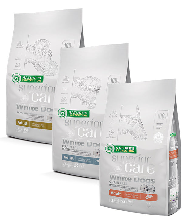 ホワイトドッグアダルト3袋セット(12ヶ月以上の成犬用)