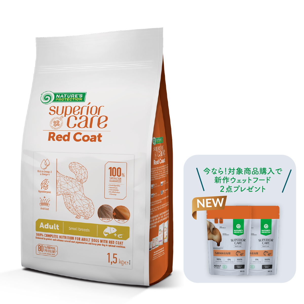数量限定】レッドコート サーモン アダルト 1.5kg【今だけ新作ウェット