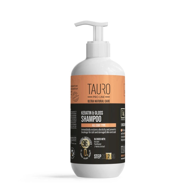 TAURO PRO LINE ケラチンシャンプー　400ml　全犬種用